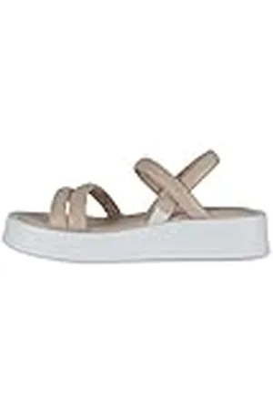 MUMKA Shoes - Sandalias de Plataforma para Mujer - Color Rosado - Talla 39 - Elaboradas en Piel Sintética e Interior de Algodón - Sandalias con Suela de Termoplástico - Correa Ajustable