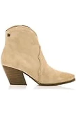 MTNG Botines de tacón Mujer Botines de tacón Missouri 59743 Mujer | De Piel, con Interior Piel, caña Baja y Punta Afilada | Botines de tacón Casual | Cierre con Cremallera | 57389 |