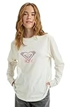 Roxy Camiseta de Manga Corta para HangLOOSE Art LS Blanco L