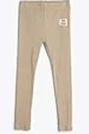 Koton Basic Leggings Ribbed Cotton Elastic Waistband, Leggings niñas,