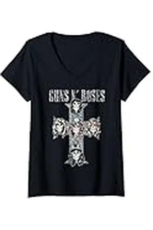 Guns N´Roses Cruz oficial vintage de Camiseta Cuello V