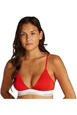 Calvin Klein Sujetador bralette Mujer Triangle relleno extraíble, (Molten), L