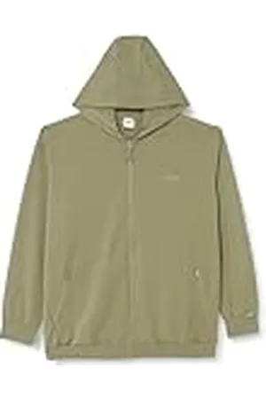JACK & JONES Jcocloud Sudadera con Capucha con Cremallera, Verde ágave, 5XL Grandes para Hombre
