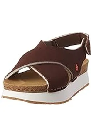 Art Mykonos, Sandalia con talón Mujer, Brown, 38 EU