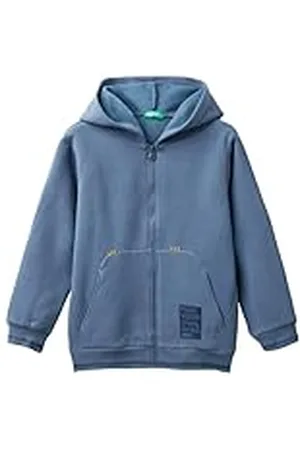 Benetton Chaqueta C/CAPP M/L 3hlmc504i Suéter cárdigan, , 170 cm Unisex niños