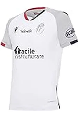 macron Bfc M20 Gara Mm Jr - Camiseta Away de niño Bologna FC 2020/21 niño, Blanco, Talla JXL