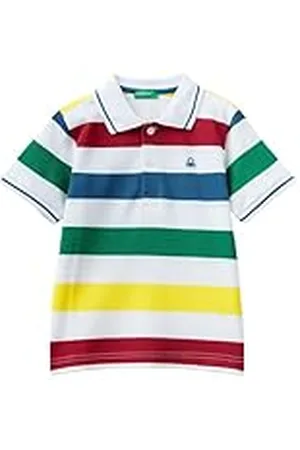 Benetton Camiseta Polo M/M 3ejdg300j Camisa, , 110 cm para Niños