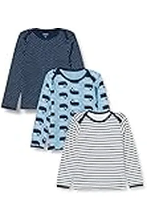 CARE LABEL Camiseta Manga Larga Bebe (Pack de 3 y pack de 6)