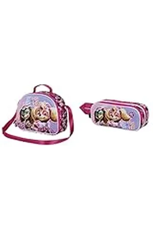 Paw Patrol Paramount Patrulla Canina Mighty - Bolsa Portamerienda 3D + Estuche Portatodo Doble 3D