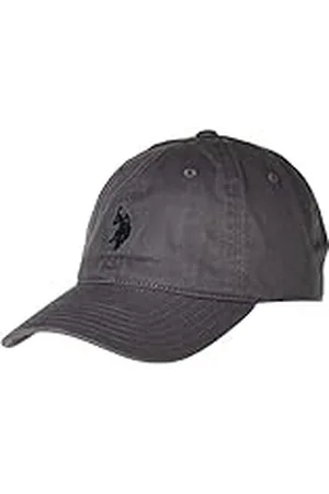 U.S. Polo Assn. Gorra de béisbol Ajustable de algodón con ala Curvada para Hombre con Logotipo Bordado de pequeño Poni, Pizarra, Taille Unique
