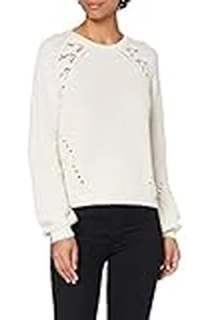 ONLY Onlmaga Life L/S Lace Pullover Knt Noos Suéter pulóver, , L para Mujer