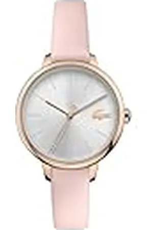 Lacoste Reloj Analógico de Cuarzo para Mujer Colección Cannes con Correa de Cuero Rosa - 2001101