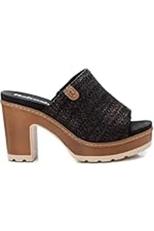 Refresh Sandalia Mujer Negro - Calzado Cómodo y Versátil - Moda casual - Modelo 17270304 (Talla 39)