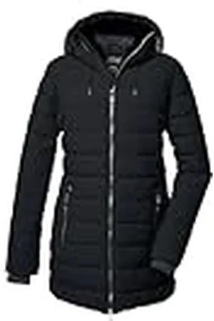 Killtec Mujer Parka/parka acolchada con capucha KOW 55 WMN QLTD PRK, schwarz, 42, 41809-000