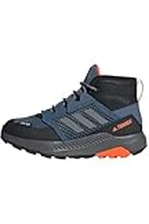 adidas Terrex Trailmaker Mid Rain.RDY Hiking Shoes, Low, Wonder Steel/Grey/Impact Orange, 32 EU