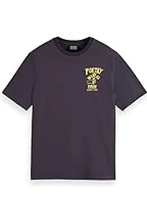 Scotch&Soda Regular Fit Front Chest Artwork T-Shirt Camiseta, , S Hombres