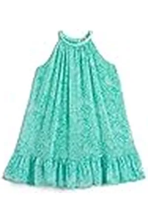 Koton Tulle Dress Halter Neck Floral Pattern, Vestido niñas,