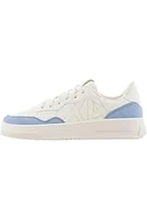 Armani Exchange Seattle, Detalles de Gamuza, Logotipo Bordado, Zapatillas Mujer, , 38 EU