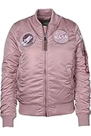Alpha Industries MA-1 VF NASA Chaqueta, Rosa (Silver Pink-397), S para Mujer