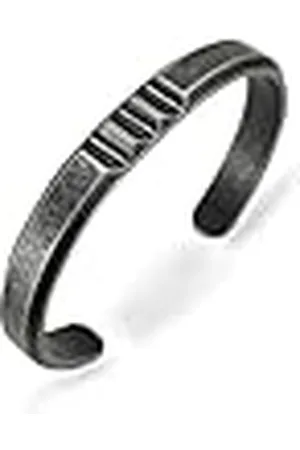 Fynch-Hatton FHJ-0042-B-61 Pulsera, Acero Inoxidable Antiguo