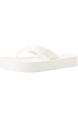 Calvin Klein Jeans Chanclas Mujer Flatform Flipflop Jelly con plataforma, Weiß (Blanco), 41