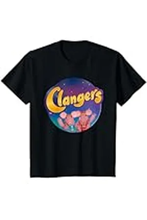 Clangers Niños Logotipo retro de Waving Circle para niños Camiseta
