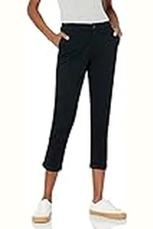 Amazon Pantalón Caqui de Talle Medio Corte Ajustado Pernera Cónica (Disponible en Tallas Grandes) Mujer, , 38