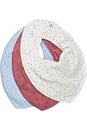 Pippi Bandana Bib Girl-AOP (3-Pack) Babero, , Talla única (Pack de 3) Unisex bebé