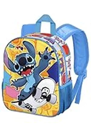 Disney Stitch-Mochila 3D Pequeña, 26 x 31 cm, Capacidad 8.5 L