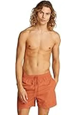 Calvin Klein Bañador para Hombre Medium Drawstring Pernera Media, Naranja (Aragon), L