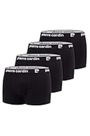 Pierre Cardin Pierre Cardin Boxer PC/1/BC/PK4 Ropa Interior de Hombres, Noir/Blanc, L (Pack de 4)