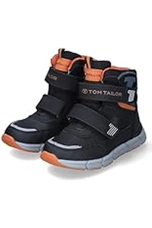 TOM TAILOR 6370250004, Botas para Nieve, Negro, Naranja, 39 EU