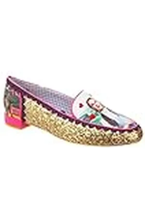 Irregular Choice El Bien y el Mal, Zapatos Planos Mary Jane Mujer, Gold, 42 EU