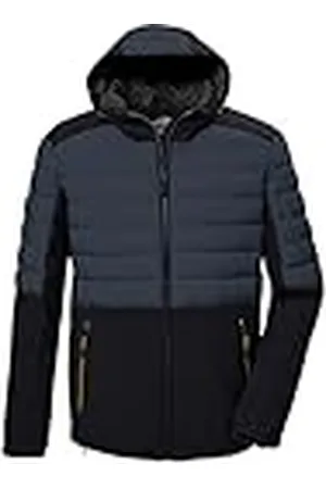 Killtec Hombre Chaqueta acolchada/chaqueta funcional con capucha KOW 3 MN JCKT, schwarz, M, 41831-000