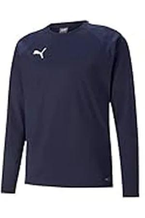 PUMA Hombre Sudadera con Capucha, Peacoat- White, XXL