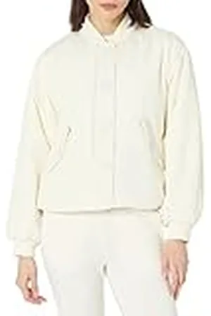 Amazon Chaqueta bomber tipo crop acolchada y holgada de poliéster reciclado (disponible en tallas grandes) (Previamente Amazon Aware) Mujer, , 5XL Grande