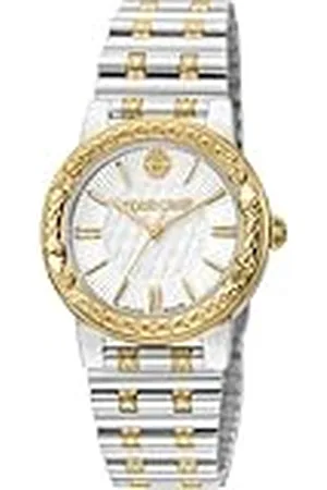 Roberto Cavalli Reloj Analógico para Mujeres de Cuarzo con Correa en Acero Inoxidable RV1L188M0081