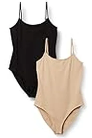 Amazon Body Tipo Camisola de Corte Entallado Mujer, Pack de 2, , XS