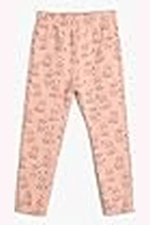 Koton Jogger Sweatpants Cat Printed Detail Drawstring Brushed Interior, Pantalones de chándal niñas,