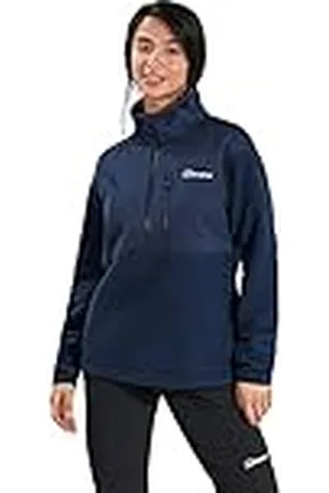 Berghaus Fadley - Chaqueta de Forro Polar con Media Cremallera para Mujer, Mayor Calidez, Estilo Favorecedor, Duradera