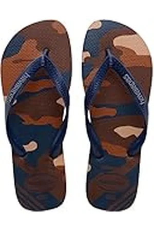 Havaianas Top Camu, Sandalias Hombre, Dark Brown, 45/46 EU