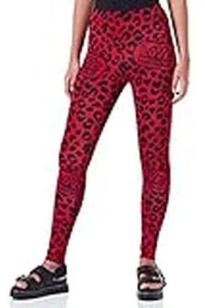 Moschino Allover Animalier Printed Pantalones Casuales, , S para Mujer