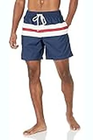 Amazon Bañador de Secado Rápido de 18 Cm Hombre, , L