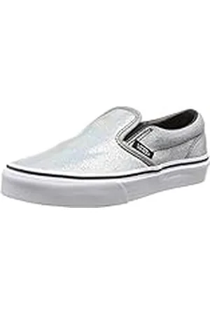 Vans K Classic Slip-On, Zapatillas de Estar por casa Niñas, Matte Iridescent/Silver, 34.5