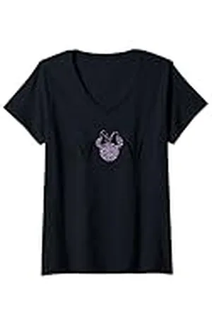 Minnie Mujer Leopard Mum Dia de la Madre Camiseta Cuello V