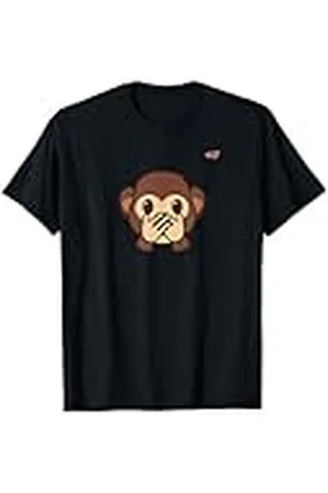 Emoji Emoticon Mono Mono Escondido Cara Boca Camiseta