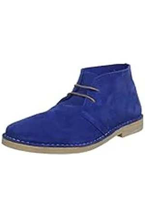 SELECTED Selected Homme Sel Leon - Zapatos con Cordones de Cuero Hombre, Color Azul, Talla 45