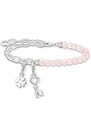 Thomas Sabo Sabo SET0612-034-9-L17 - Conjunto de pulsera y colgante de de ley 925 para mujer, 17 cm, esterlina, Circonita cúbica