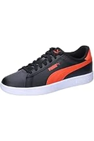 PUMA Smash 3.0 L Jr, Sneaker, Black-Redmazing, 35.5 EU