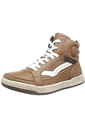 QS by s.Oliver Zapatillas Altas Altas para niño, Marrón - Braun (Cognac 305), 19.5 EU